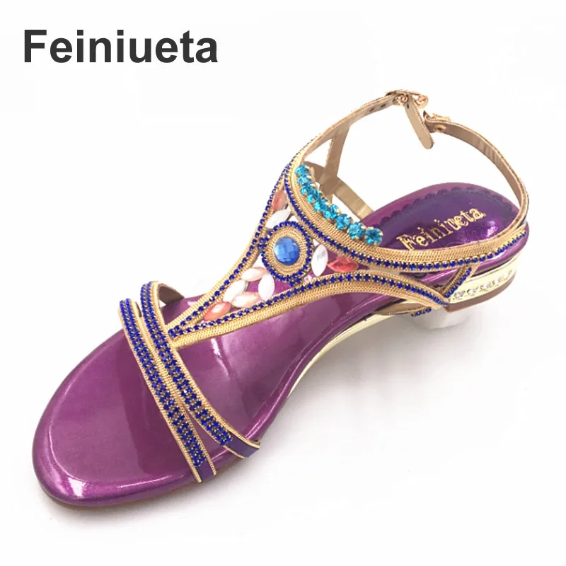 Feiniueta new Bohemian high special crystal diamond sandals female summer leather non-slip flat sand beach shoes women sandals
Feiniueta new Bohemian high special crystal diamond sandals female summer leather non-slip flat sand beach shoes women sandals