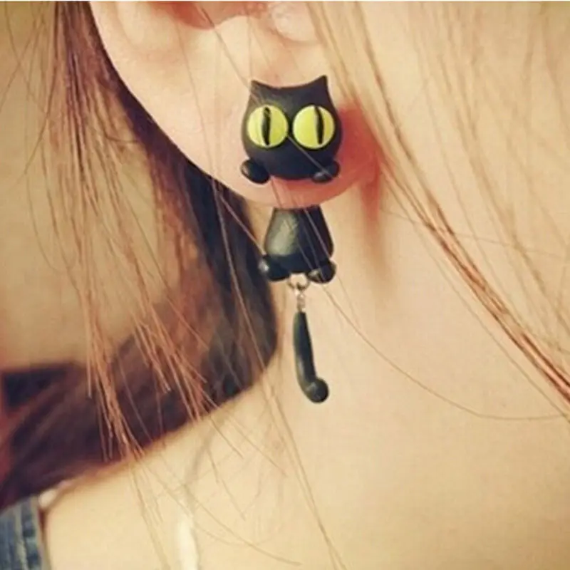 1 Pair Cute Handmade Polymer Clay Cat Animal Stud Earrings Ear Stud Jewelry Brincos Yellow Green Eyes Hot Selling
1 Pair Cute Handmade Polymer Clay Cat Animal Stud Earrings Ear Stud Jewelry Brincos Yellow Green Eyes Hot Selling