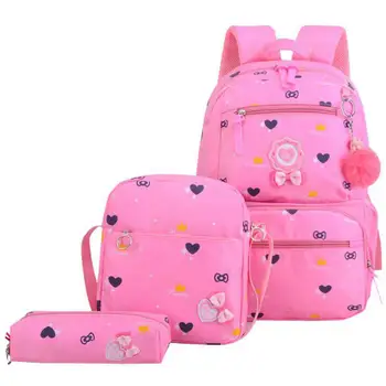 Children School Bags Teenagers Girls Printing Rucksack school Backpacks 3pcs/Set Mochila kids travel backpack Cute shoulder bag 
Children School Bags Teenagers Girls Printing Rucksack school Backpacks 3pcs/Set Mochila kids travel backpack Cute shoulder bag