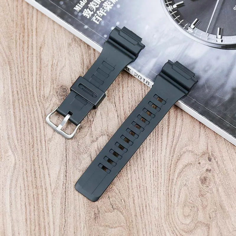 Natural resin strap men's watch accessories pin buckle for Casio AQ-S810W AQ-S800W-1A sports waterproof silicone strap
Natural resin strap men's watch accessories pin buckle for Casio AQ-S810W AQ-S800W-1A sports waterproof silicone strap
