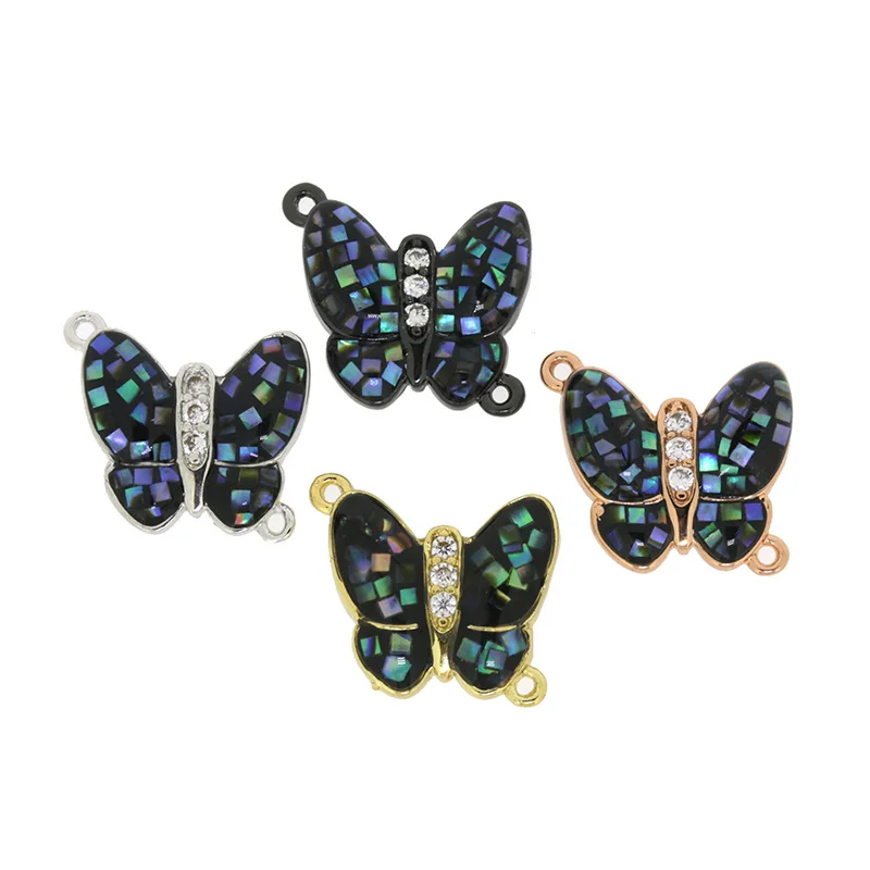 Insects Animal Butterfly Charm Micro Pave Setting Black Blue Green Shell Beads Connector Pendant Charms For Jewelry DIY
Insects Animal Butterfly Charm Micro Pave Setting Black Blue Green Shell Beads Connector Pendant Charms For Jewelry DIY