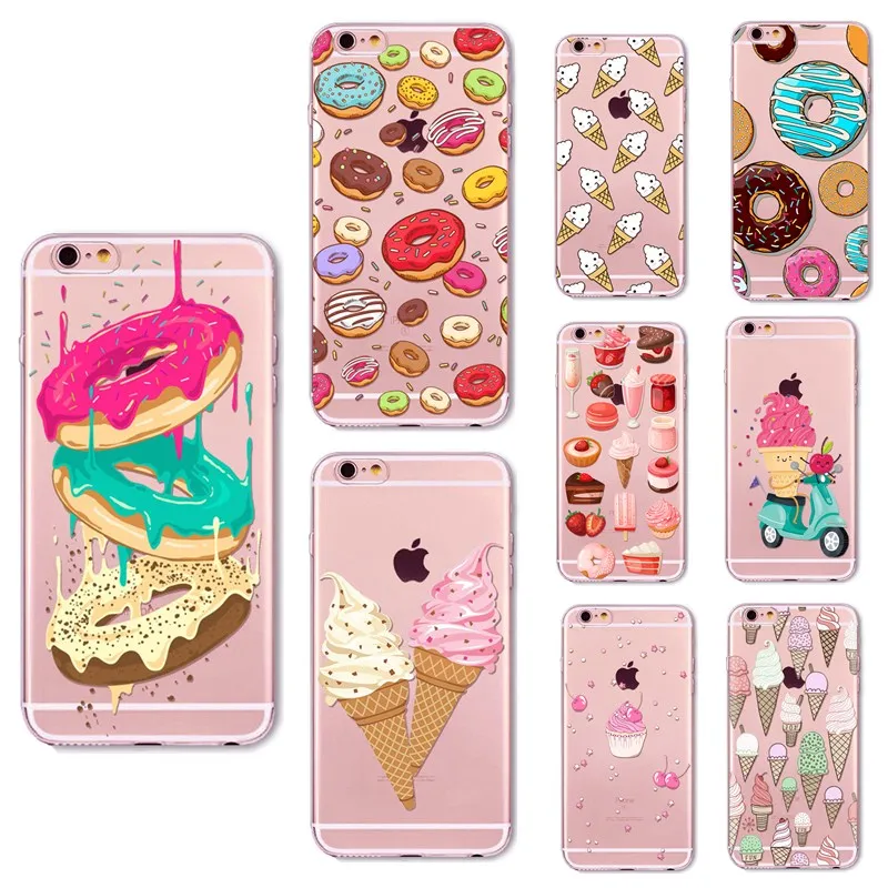 Ice Cream Phone Case for iPhone 8 6 Case Clear Silicon TPU Cover Soft Back Coque Cover for iPhone 7 6s 5 5s se Cases
Ice Cream Phone Case for iPhone 8 6 Case Clear Silicon TPU Cover Soft Back Coque Cover for iPhone 7 6s 5 5s se Cases
