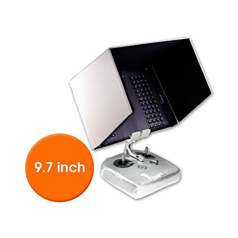 9.7 Inches Tablet FPV Monitor Sunshade Sun Hood for DJI Phantom 3 Transmitter Remote Controller Quick Release iPad Holder Clip
9.7 Inches Tablet FPV Monitor Sunshade Sun Hood for DJI Phantom 3 Transmitter Remote Controller Quick Release iPad Holder Clip