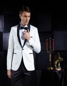 Groomsmen Shawl Lapel Groom Tuxedos One Button Men Suits Wedding/Prom/Dinner Best Man Blazer ( Jacket+Pants+Tie )costume homme
Groomsmen Shawl Lapel Groom Tuxedos One Button Men Suits Wedding/Prom/Dinner Best Man Blazer ( Jacket+Pants+Tie )costume homme