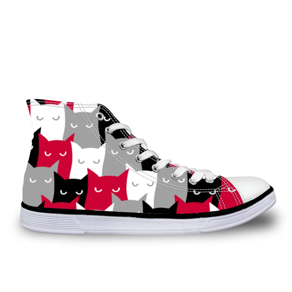 Cat Halftone Printing Women Vulcanize Shoes High top Canvas Sneakers Lace-up Flats Casual Walking Shoes Espadrilles
Cat Halftone Printing Women Vulcanize Shoes High top Canvas Sneakers Lace-up Flats Casual Walking Shoes Espadrilles