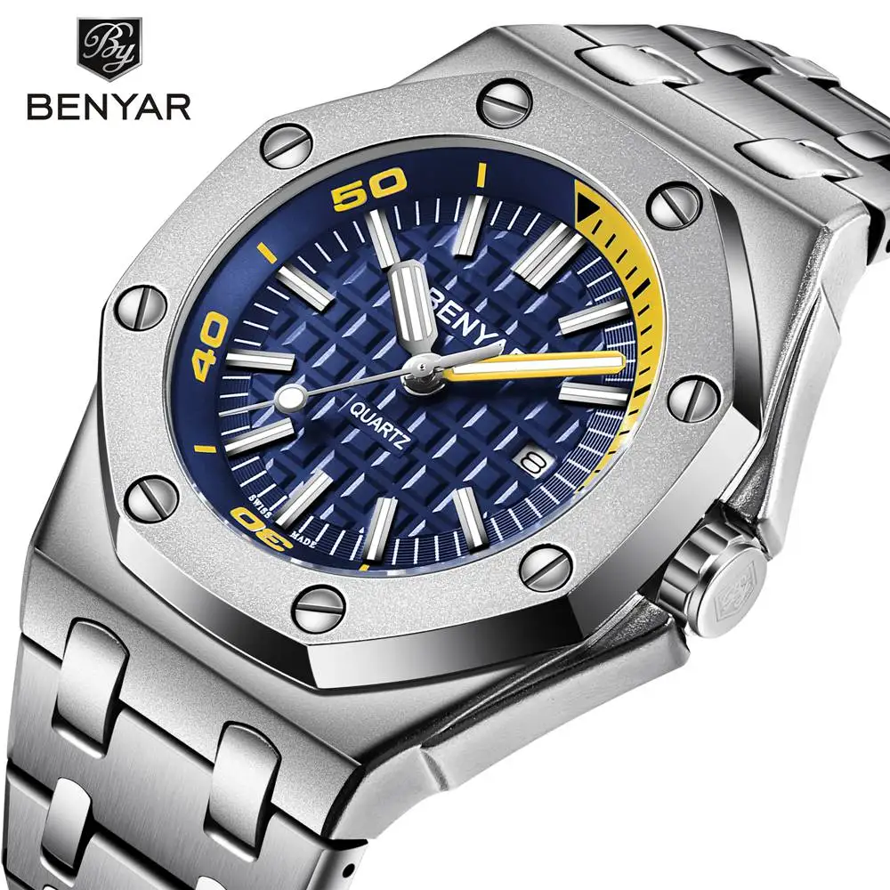 Fashion Steel Watches Men Luxury Brand Business Waterproof Quartz Wrist Watch Men Clock Male Relogio Masculino erkek kol saati
Fashion Steel Watches Men Luxury Brand Business Waterproof Quartz Wrist Watch Men Clock Male Relogio Masculino erkek kol saati