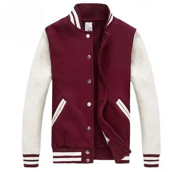 2020 Men/Women Bomber Jacket Autumn Fashion Wine Red Baseball Jacket Casual Cotton Varsity Jacket Bombers Blouson Homme
2020 Men/Women Bomber Jacket Autumn Fashion Wine Red Baseball Jacket Casual Cotton Varsity Jacket Bombers Blouson Homme