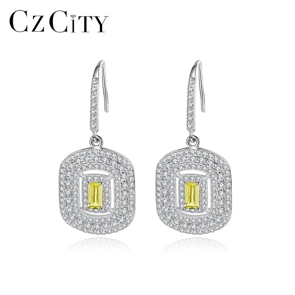 CZCITY Luxury Big Citrine Gemstone Drop Earrings for Women Wedding Engagement Fine Jewelry 925 Sterling Silver Christmas Gifts
CZCITY Luxury Big Citrine Gemstone Drop Earrings for Women Wedding Engagement Fine Jewelry 925 Sterling Silver Christmas Gifts