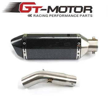 GT Motor - Motorcycle Exhaust middle pipe With Muffler for SUZUKI GSXR600/750 2011-2017 without exhaust Slip-On
GT Motor - Motorcycle Exhaust middle pipe With Muffler for SUZUKI GSXR600/750 2011-2017 without exhaust Slip-On