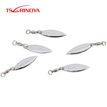 TSURINOYA Blade Willow Noise sequins fishing Lure With bearing Connecting ring rotation sequins Modified DIY Sequins 5pcs*4pack
TSURINOYA Blade Willow Noise sequins fishing Lure With bearing Connecting ring rotation sequins Modified DIY Sequins 5pcs*4pack
