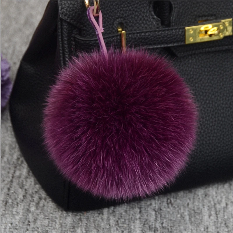 13-15cm Luxury Fluffy Real Fox Fur Ball Pom Pom Plush Size Genuine Fur Key Chain Metal Ring Pendant Bag Charm K010-purple
13-15cm Luxury Fluffy Real Fox Fur Ball Pom Pom Plush Size Genuine Fur Key Chain Metal Ring Pendant Bag Charm K010-purple