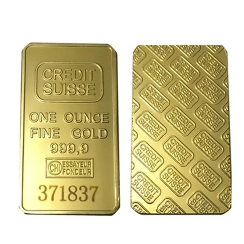 Gold Gift Switzerland CREDIT SUISSE Bullion Layered Bar Home Decor Commemorative Coins Modern Decoration Souvenir Coin Ornaments
Gold Gift Switzerland CREDIT SUISSE Bullion Layered Bar Home Decor Commemorative Coins Modern Decoration Souvenir Coin Ornaments