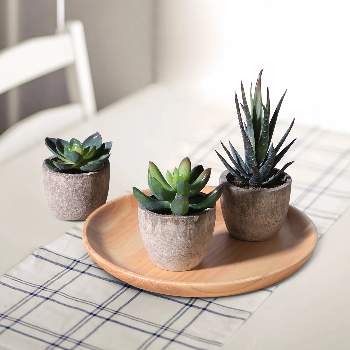 Artificial Succulent Plants Mini Artificial Bonsai Fake with