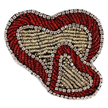 Fashion Crystal Beaded Heart Patches for Clothes T-shirt Bags Appliques Badge Handmade Art Craft Sewing 10pieces
Fashion Crystal Beaded Heart Patches for Clothes T-shirt Bags Appliques Badge Handmade Art Craft Sewing 10pieces