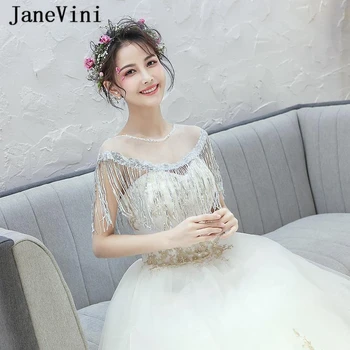 JaneVini Luxury Sequined Tassel Bridal Cloak Wraps Women Wedding Bolero Shawls 2019 Custom Made Jacket Evening Party Accessories
JaneVini Luxury Sequined Tassel Bridal Cloak Wraps Women Wedding Bolero Shawls 2019 Custom Made Jacket Evening Party Accessories