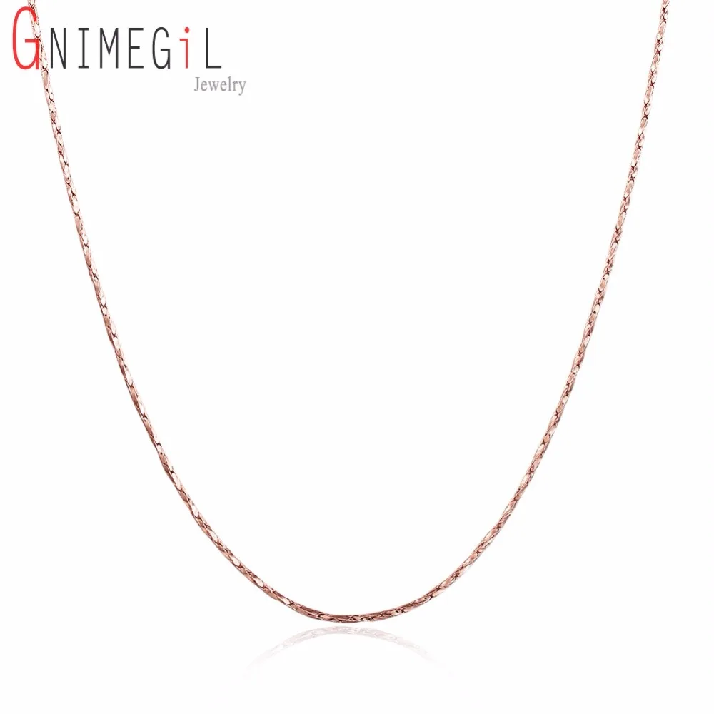 GNIMEGIL Fashion 0.5mm Width 18" Rose Gold Color Link Chain Necklace for Floating Glass Locket Basic Chain Jewelry
GNIMEGIL Fashion 0.5mm Width 18" Rose Gold Color Link Chain Necklace for Floating Glass Locket Basic Chain Jewelry