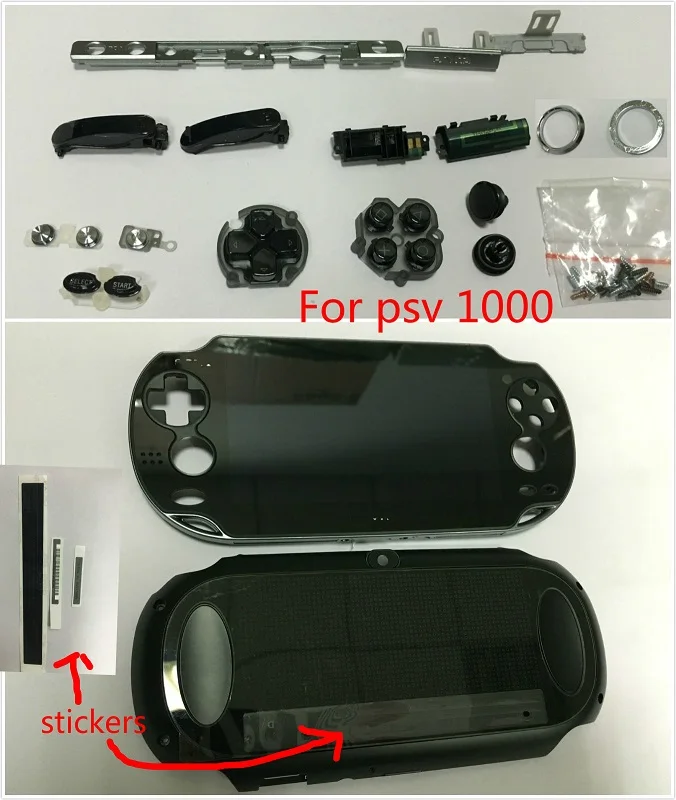 original for psvita for ps vita psv 1000 game lcd screen assembly + back cover 3G or WIFI version black + keypad button sticker
original for psvita for ps vita psv 1000 game lcd screen assembly + back cover 3G or WIFI version black + keypad button sticker