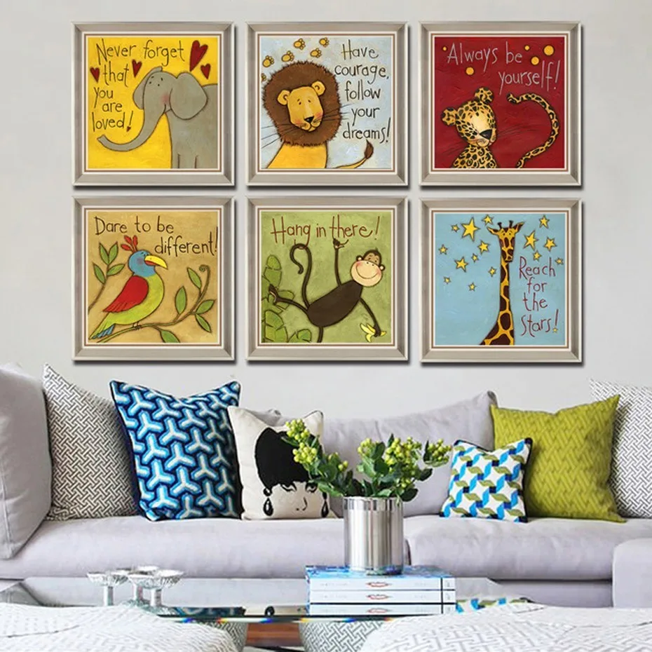 Cartoon Animals Nursery Canvas Paintings Love Quotes Wall Art Pictures Posters Prints Kids Gift Bedroom Home Decor
Cartoon Animals Nursery Canvas Paintings Love Quotes Wall Art Pictures Posters Prints Kids Gift Bedroom Home Decor
