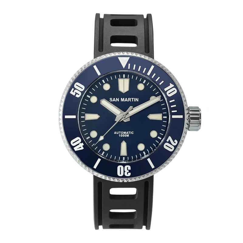LUGYOU Automatic Diver Watch Stainless Steel NH35 Sapphire Ceramic Rotating Bezel Rubber Strap Black Water Resistant
LUGYOU Automatic Diver Watch Stainless Steel NH35 Sapphire Ceramic Rotating Bezel Rubber Strap Black Water Resistant