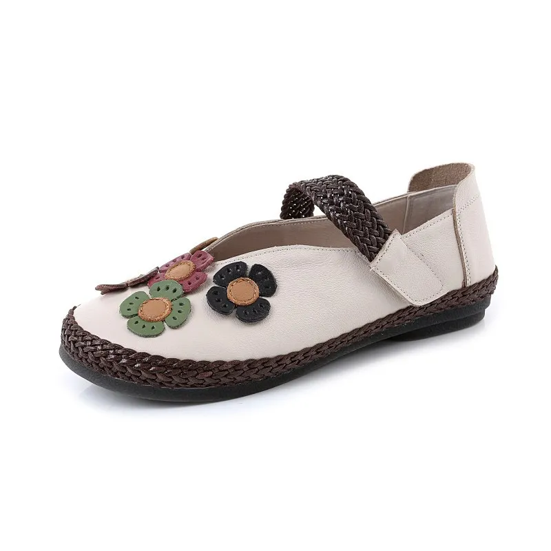 2018 Spring and Autumn Retro Handmade Genuine Leather Shoes Woman Flat Shoes Retro Soft Bottom Comfortable Mother Fashion Shoes
2018 Spring and Autumn Retro Handmade Genuine Leather Shoes Woman Flat Shoes Retro Soft Bottom Comfortable Mother Fashion Shoes