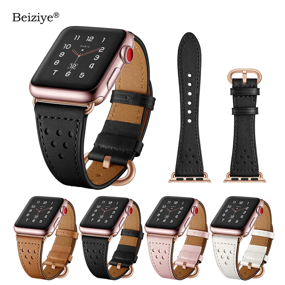 Leather loop Watch Strap For Apple Watch Band 42mm 38mm 40mm 44mm Series 4 5 Bracelet pulseira Sports Strap For iWatch Band 2 3
Leather loop Watch Strap For Apple Watch Band 42mm 38mm 40mm 44mm Series 4 5 Bracelet pulseira Sports Strap For iWatch Band 2 3