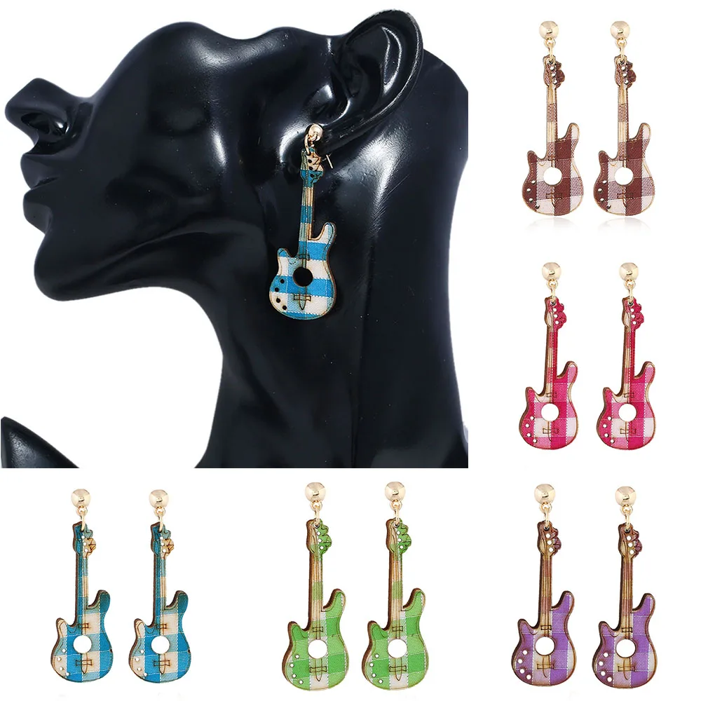 1 Pair Multicolor Creative Design Wooden Guitar Shape Drop Earring Women Charm Fashion Jewelry 5 Colors
1 Pair Multicolor Creative Design Wooden Guitar Shape Drop Earring Women Charm Fashion Jewelry 5 Colors