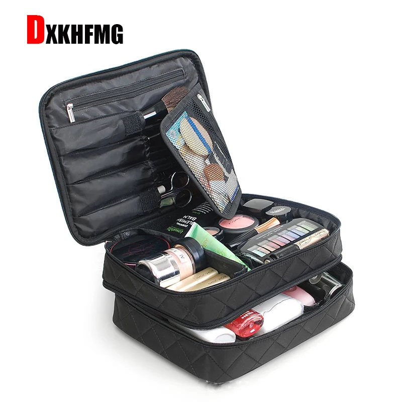 The Latest Hot Fashion Nylon Waterproof Two-layer Cosmetic Bag Casual Wild Makeup Bag Travel Organizer Big Kosmetyczka Maleta
The Latest Hot Fashion Nylon Waterproof Two-layer Cosmetic Bag Casual Wild Makeup Bag Travel Organizer Big Kosmetyczka Maleta