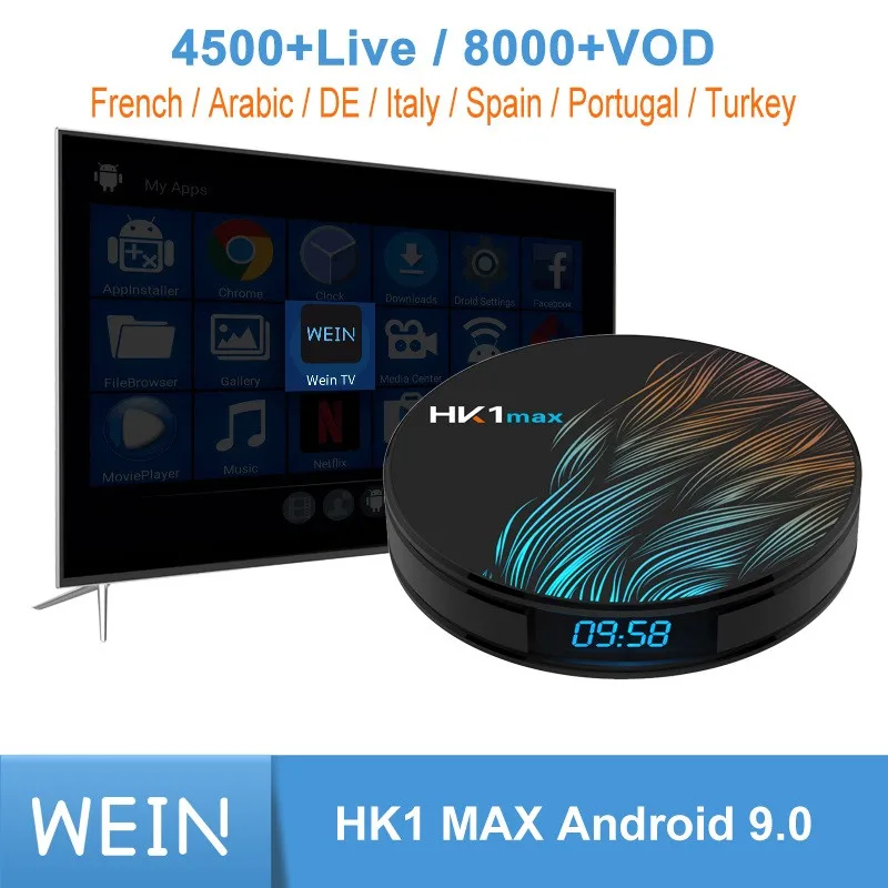 HK1 MAX IPTV France Box RK3318 Android 9.0 TV Box WeinTV 1 year IPTV Subscription X96mini IPTV Arabic Dutch Belgium France IP TV
HK1 MAX IPTV France Box RK3318 Android 9.0 TV Box WeinTV 1 year IPTV Subscription X96mini IPTV Arabic Dutch Belgium France IP TV