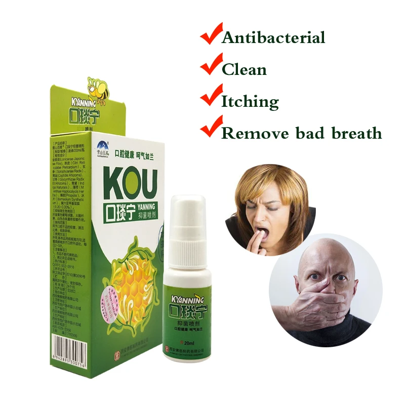 Bee Propolis and Natural Herbal medicine Oral Spray Cleaning Mouth To Refresh The Breath For Ulcer Pharyngitis 20ml
Bee Propolis and Natural Herbal medicine Oral Spray Cleaning Mouth To Refresh The Breath For Ulcer Pharyngitis 20ml