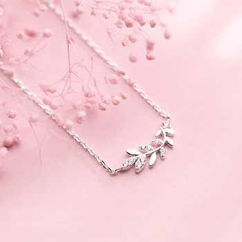 Leaves Necklace Pendants 925 Silver Choker Best Friend Kolye Vintage Boho Bijoux Femme Collier Necklace Women Jewelry Collane
Leaves Necklace Pendants 925 Silver Choker Best Friend Kolye Vintage Boho Bijoux Femme Collier Necklace Women Jewelry Collane