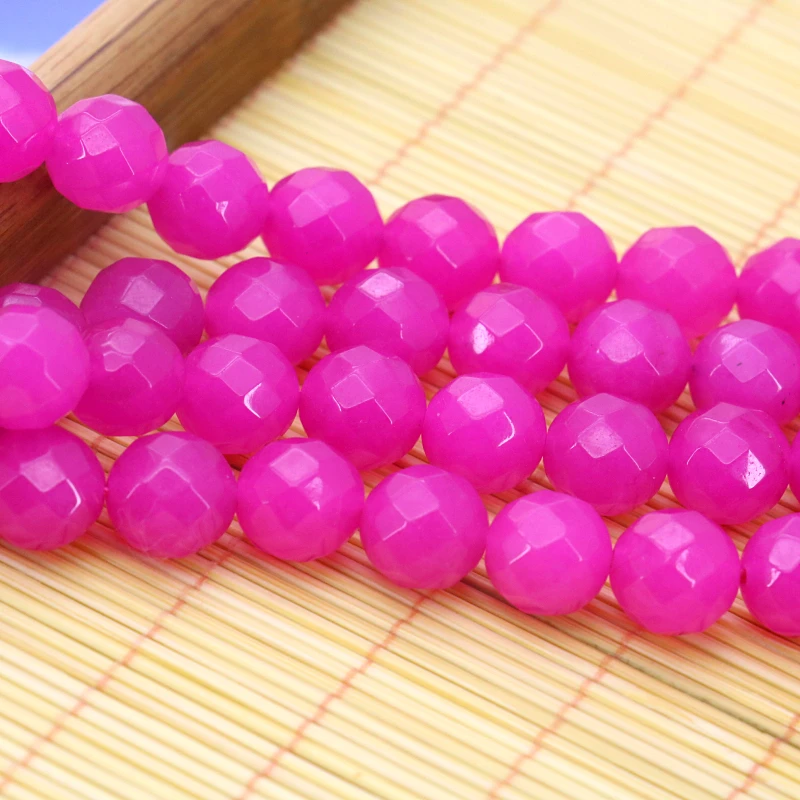 Faceted rose red chalcedony loose beads 10mm DIY round stone 15" women jewerly making design ornaments gift
Faceted rose red chalcedony loose beads 10mm DIY round stone 15" women jewerly making design ornaments gift