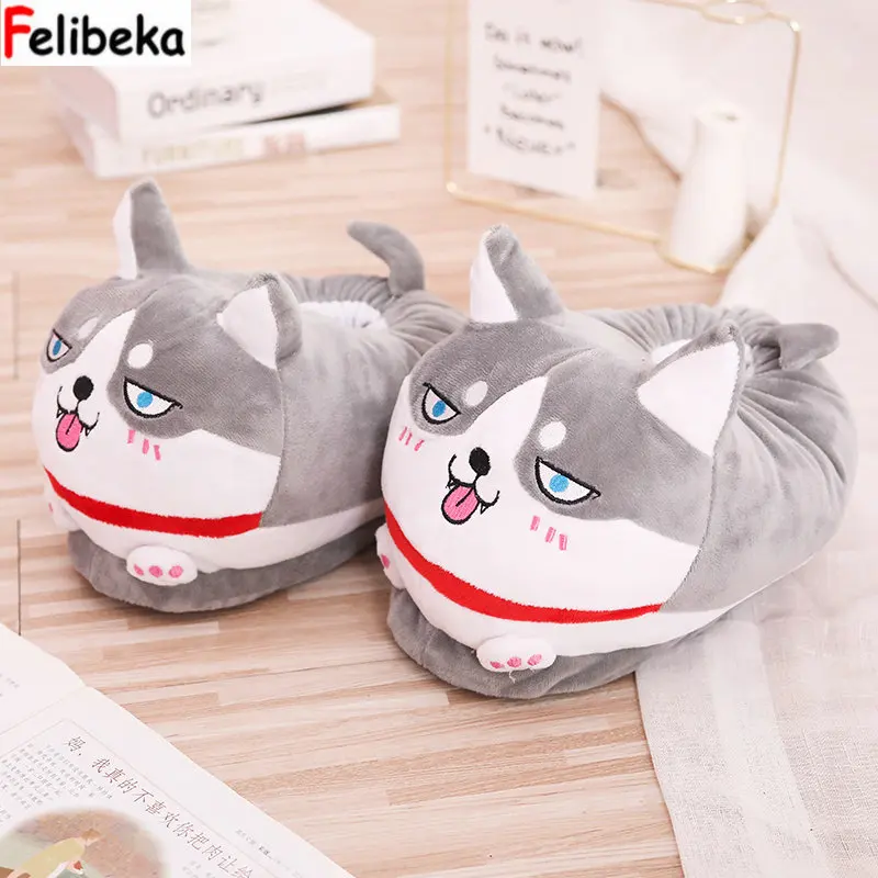 Winter Indoor Warm Plush husky couple Cartoon Slippers Women/Men/Children's Home Slipper bag with computer nest shoes mop cotton
Winter Indoor Warm Plush husky couple Cartoon Slippers Women/Men/Children's Home Slipper bag with computer nest shoes mop cotton
