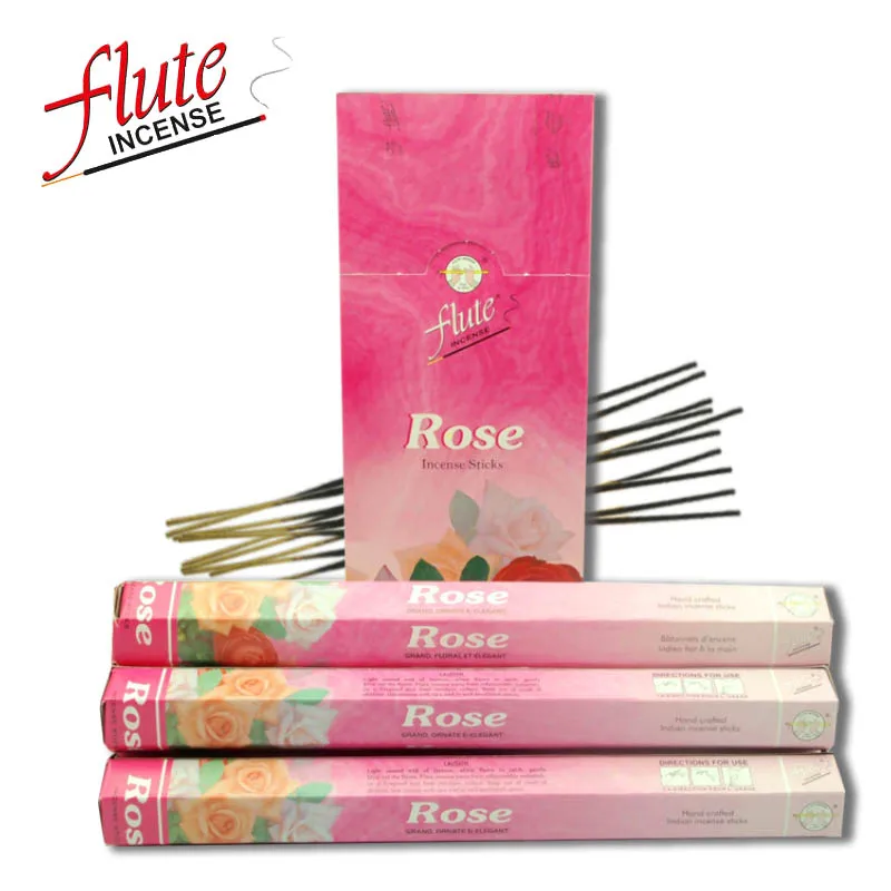 FLUTE 20 Sticks/Pack Rose Aroma Lax Cored Stick incense Hand Rolled From Indian Burning in Office For Meditation
FLUTE 20 Sticks/Pack Rose Aroma Lax Cored Stick incense Hand Rolled From Indian Burning in Office For Meditation