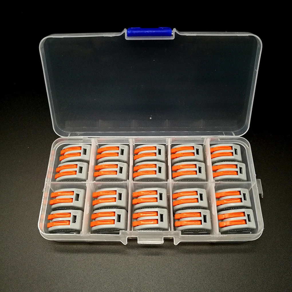 20pcs Fast Wire Connector Universal Junction Compact Wiring Connectors PCT-212 2 Way Electric Cable Box
20pcs Fast Wire Connector Universal Junction Compact Wiring Connectors PCT-212 2 Way Electric Cable Box