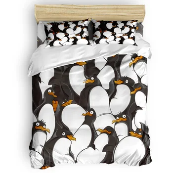 A Group Of Cartoon Penguins Eve Of All Saint's Day Independence Day Columbus Day Flat Sheet Childrens Flower Daybed Luxury
A Group Of Cartoon Penguins Eve Of All Saint's Day Independence Day Columbus Day Flat Sheet Childrens Flower Daybed Luxury