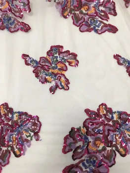 Cyndi-5.1707 fashionable sequins tulle embroidery french net lace fabric for party dress 
Cyndi-5.1707 fashionable sequins tulle embroidery french net lace fabric for party dress