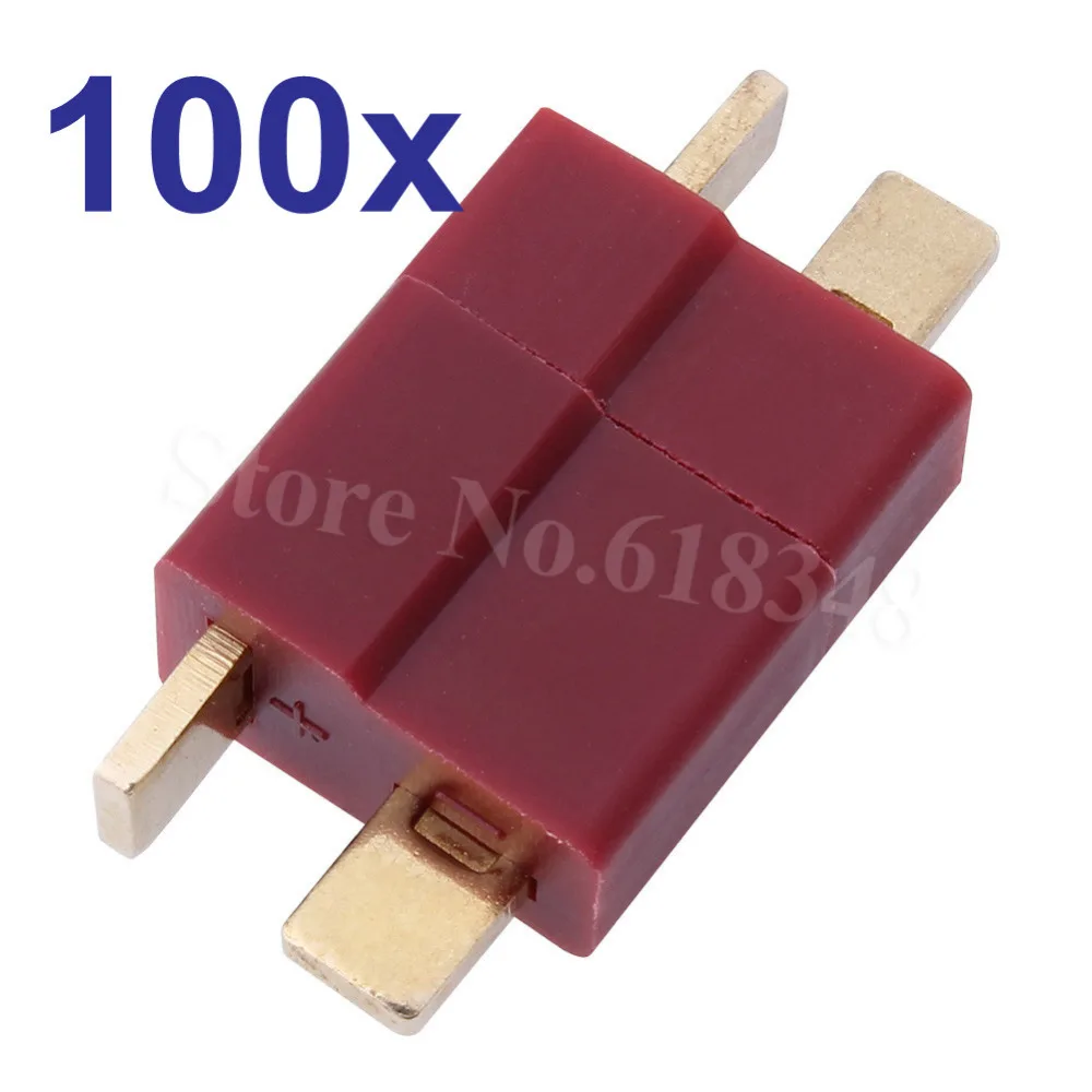 Wholesale 100 Pairs T Plugs Connectors Deans Style Male /Female For ESC LIPO Battery Motor RC LiPo Battery Airplane Quadcopter
Wholesale 100 Pairs T Plugs Connectors Deans Style Male /Female For ESC LIPO Battery Motor RC LiPo Battery Airplane Quadcopter
