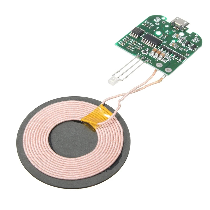 DC 5V Qi Standard Wireless Phone Charger PCBA Circuit Board With Coil Wireless Charging Micro USB DIY For Samsung Smartphones
DC 5V Qi Standard Wireless Phone Charger PCBA Circuit Board With Coil Wireless Charging Micro USB DIY For Samsung Smartphones