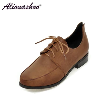 Spring Autumn British Style Faux leather Women Square Low Heel Casual Shoes Woman Lace-up Oxford Shoes For Women Large Size34-50
Spring Autumn British Style Faux leather Women Square Low Heel Casual Shoes Woman Lace-up Oxford Shoes For Women Large Size34-50