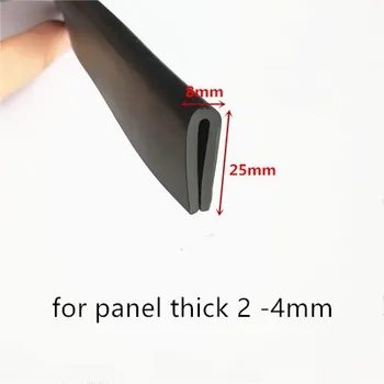 Rubber Sealing U Strip 25x8x25mm for 2-4mm thick Glass Metal Car Wood Panel Board Edge Encloser Shield Black
Rubber Sealing U Strip 25x8x25mm for 2-4mm thick Glass Metal Car Wood Panel Board Edge Encloser Shield Black
