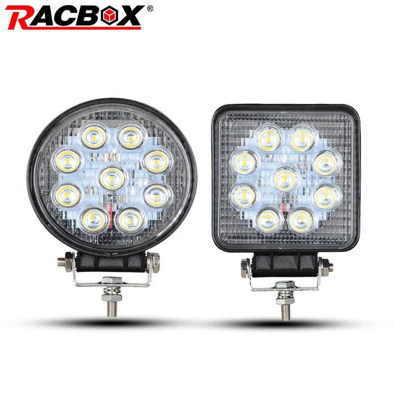 RACBOX 4 Inch LED Work Light Square Round 27W 12V 24V Spot Flood For Car SUV ATV Truck Motorcycle 4" LED Working Worklight Lamp
RACBOX 4 Inch LED Work Light Square Round 27W 12V 24V Spot Flood For Car SUV ATV Truck Motorcycle 4" LED Working Worklight Lamp