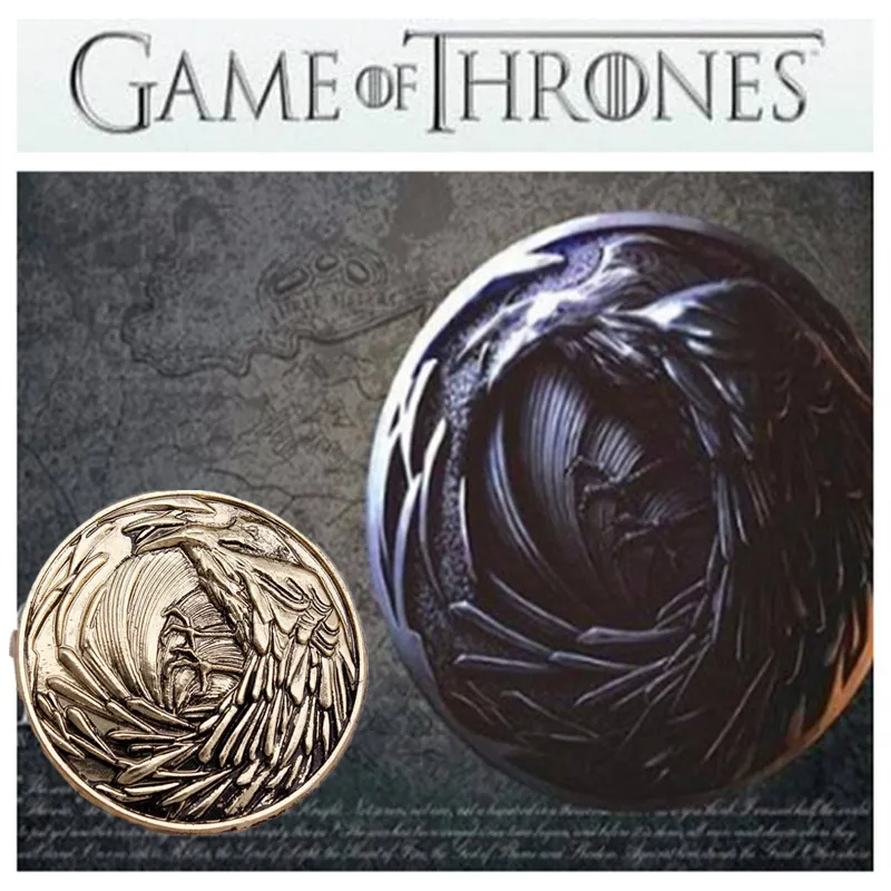 Game of Thrones Crow Night's Badge Song of Ice and Fire Inspired Fantasy Brooch Pin Cosplay Prop
Game of Thrones Crow Night's Badge Song of Ice and Fire Inspired Fantasy Brooch Pin Cosplay Prop