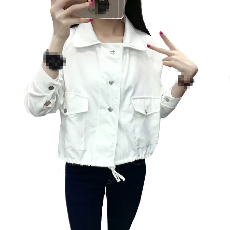 B2306 spring 2019 new women Thin section pure color short jacket show thin college style small coat students cheap wholesale
B2306 spring 2019 new women Thin section pure color short jacket show thin college style small coat students cheap wholesale