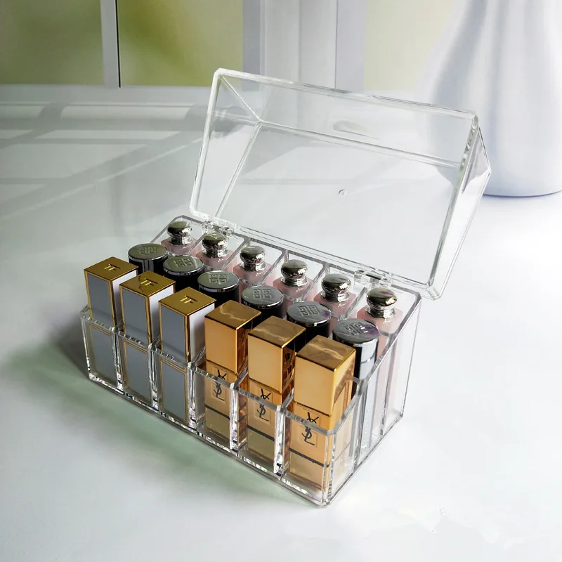 18 Grid Acrylic Makeup Organizer Cosmetic Display Stand Lipstick Storage Box Makeup Make Up Case Sundry Jewelry Storage Tools
18 Grid Acrylic Makeup Organizer Cosmetic Display Stand Lipstick Storage Box Makeup Make Up Case Sundry Jewelry Storage Tools