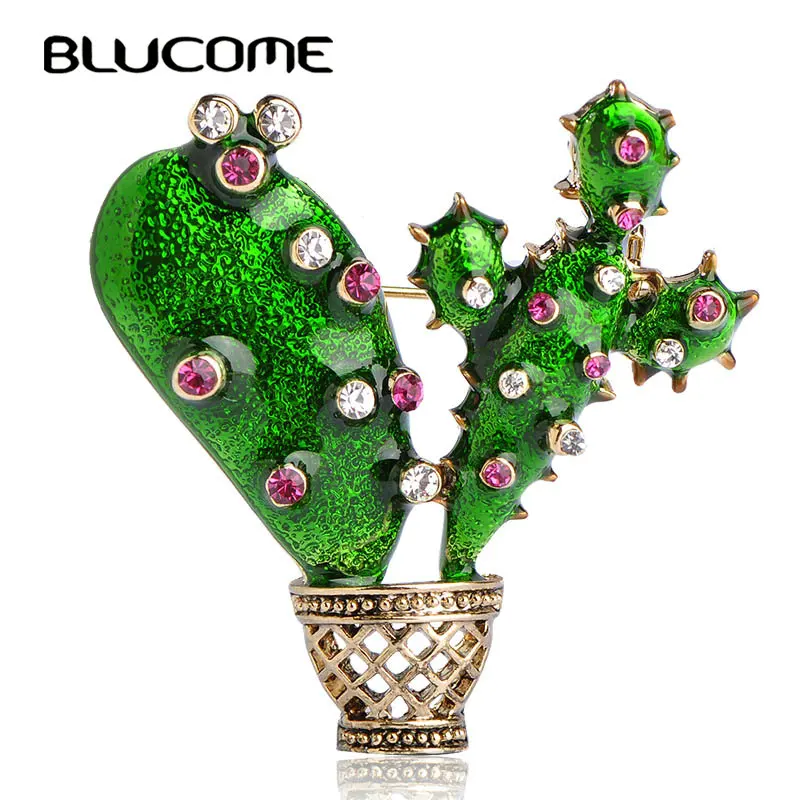 Blucome Green Enamel Cactus Brooch Kids Lady Crystal Plant Corsage Suit Scarf Dress Decoration Gold-color Jewelry Pins Bijoux
Blucome Green Enamel Cactus Brooch Kids Lady Crystal Plant Corsage Suit Scarf Dress Decoration Gold-color Jewelry Pins Bijoux