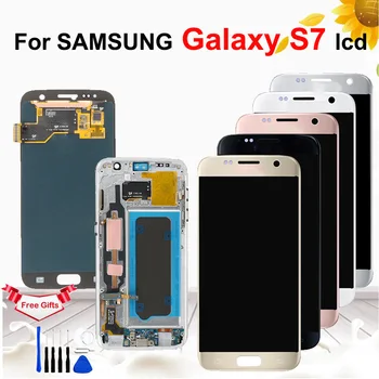 5.1'' AMOLED Burn-shadow LCD With Frame For SAMSUNG Galaxy S7 G930 G930F LCD Display Touch Screen Digitizer Replacement tools
5.1'' AMOLED Burn-shadow LCD With Frame For SAMSUNG Galaxy S7 G930 G930F LCD Display Touch Screen Digitizer Replacement tools