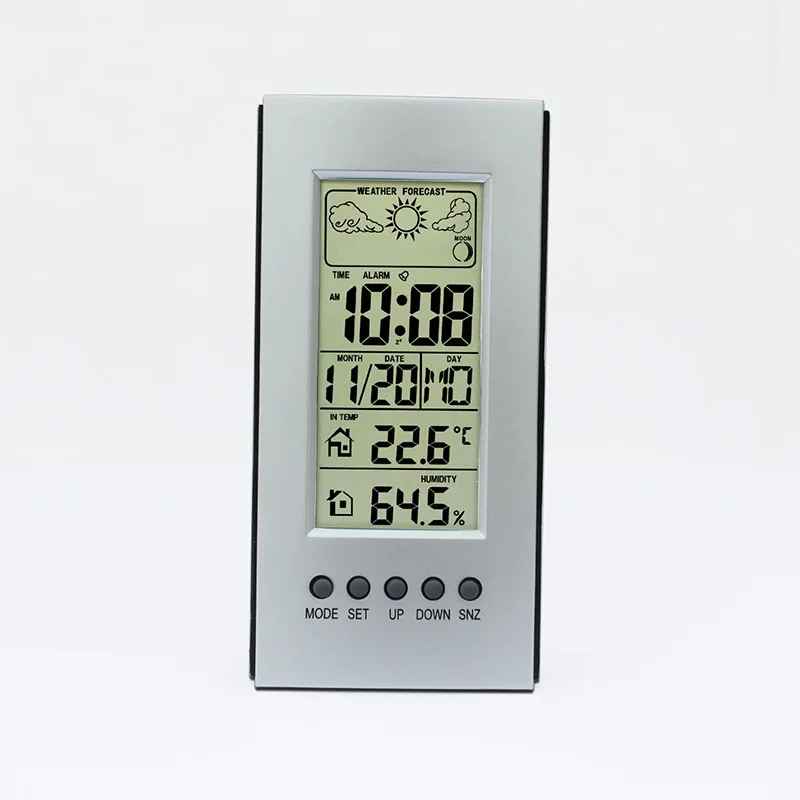 Digital Thermometer Hygrometer Electronic LCD Temperature Humidity Meter Weather Station Indoor Meteorological clock
Digital Thermometer Hygrometer Electronic LCD Temperature Humidity Meter Weather Station Indoor Meteorological clock