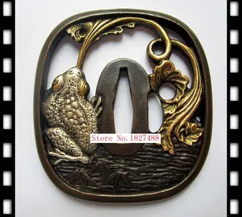High Quallty Japanese katana Copper Tsuba WAKIZASHI Sword Accessories W/Lizard And Frog Design
High Quallty Japanese katana Copper Tsuba WAKIZASHI Sword Accessories W/Lizard And Frog Design