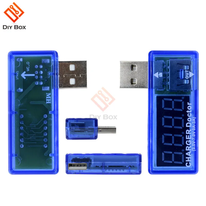 Цифровой USB вольтметр амперметр измеритель напряжения портативный тестер|ammeter