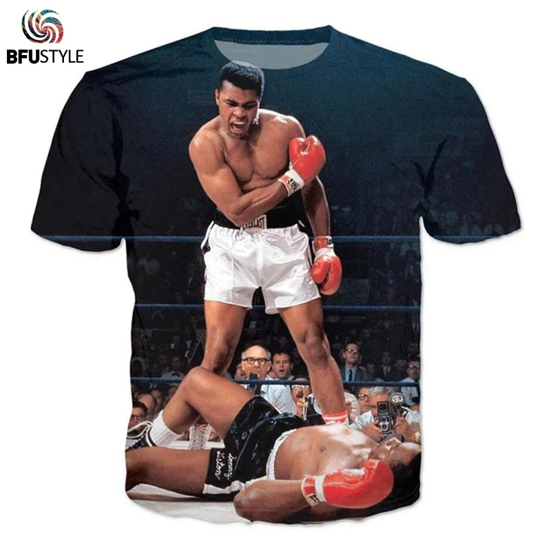 BFUSTYLE Men's T Shirts 2019 Short Sleeve Summer Tops Tees Causal Male Clothing 3D Muhammad Ali Graphic Tshirt
BFUSTYLE Men's T Shirts 2019 Short Sleeve Summer Tops Tees Causal Male Clothing 3D Muhammad Ali Graphic Tshirt